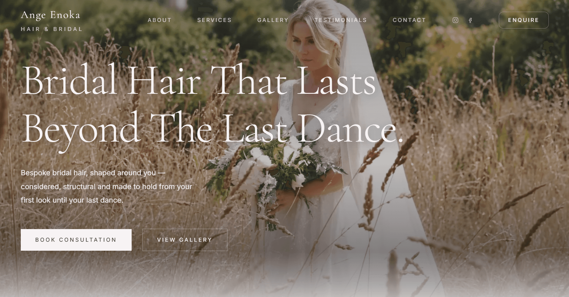 Ange Enoka Hair & Bridal homepage
