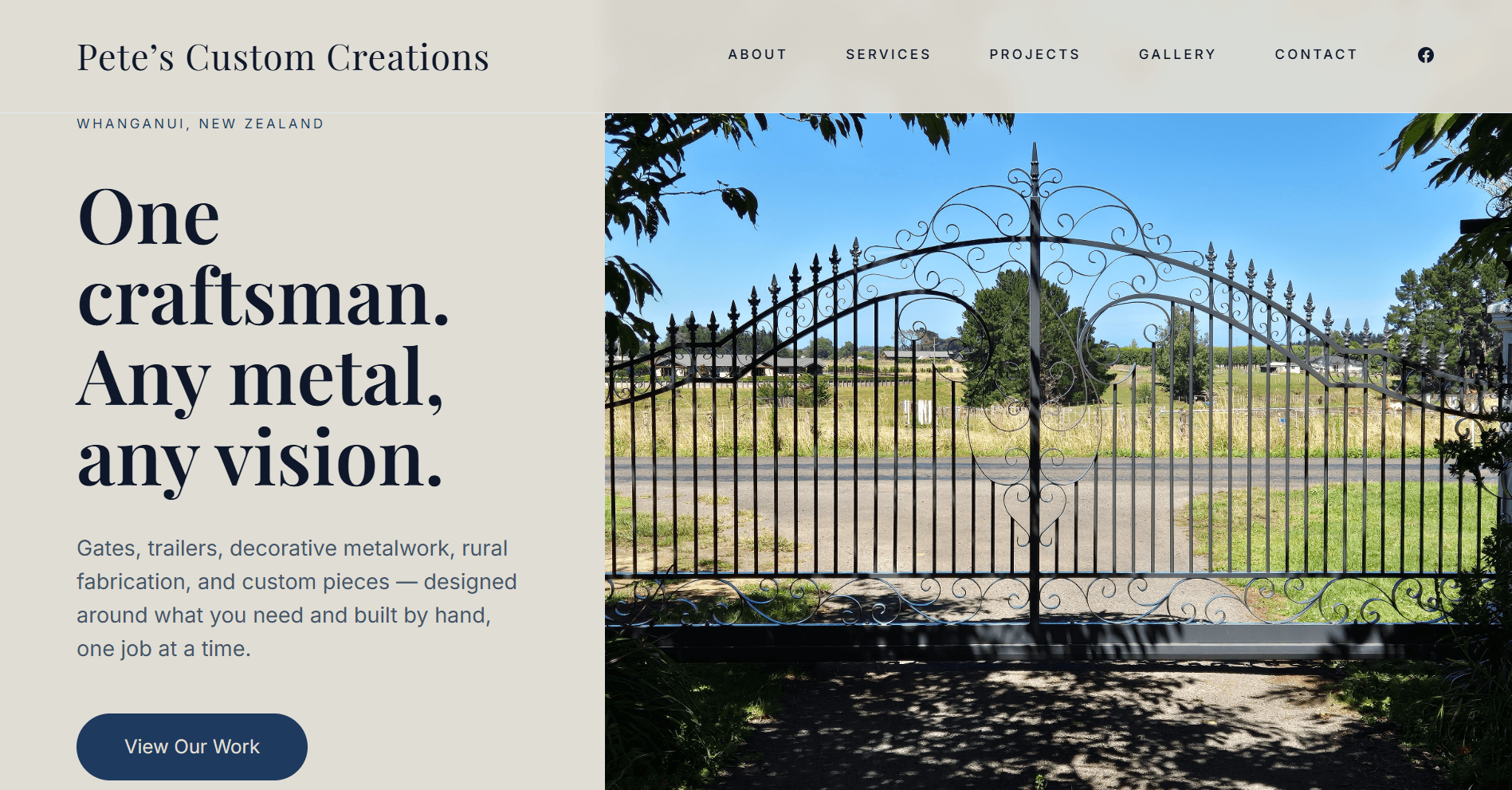Pete's Custom Creations homepage